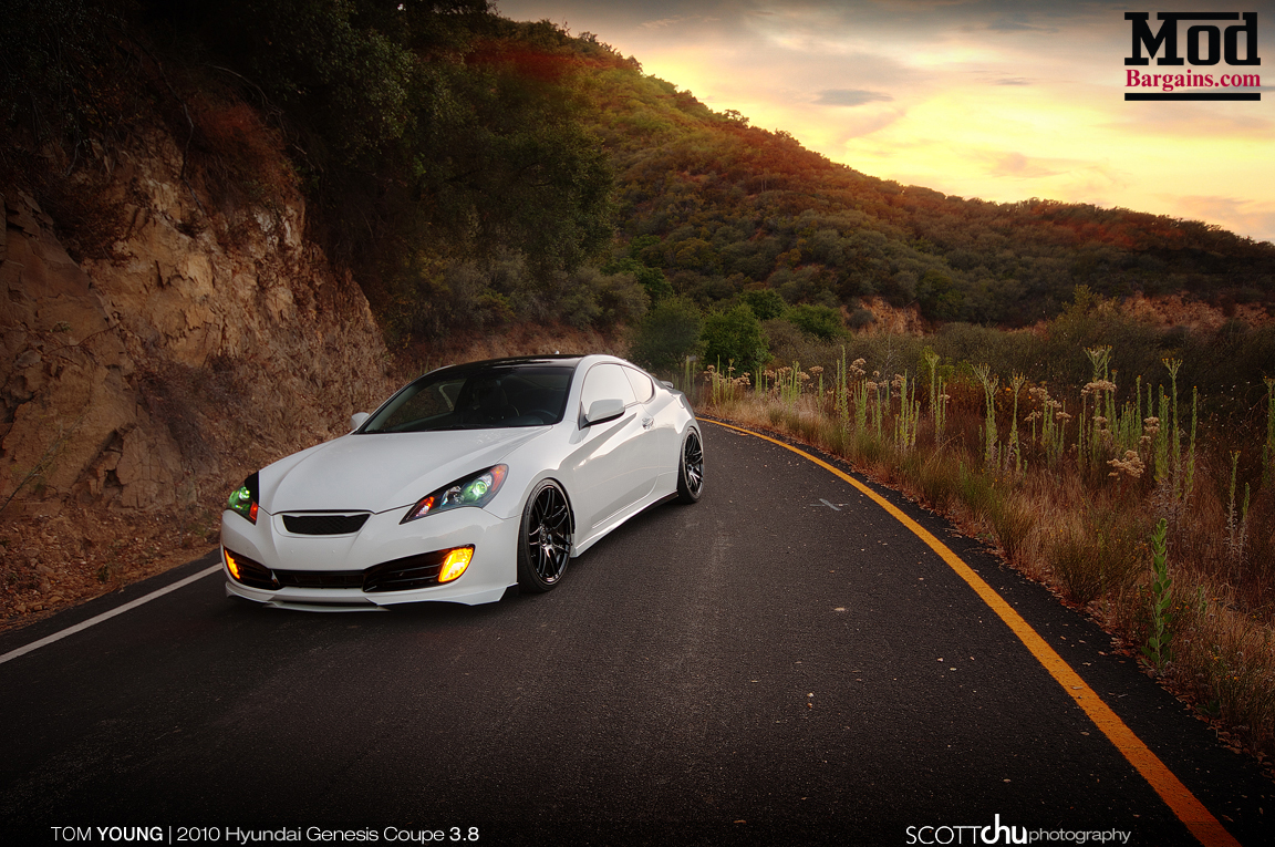 Hyundai Genesis Coupe w/ Forgestar F14 Wheels - Front 19x9 Rear 19x10