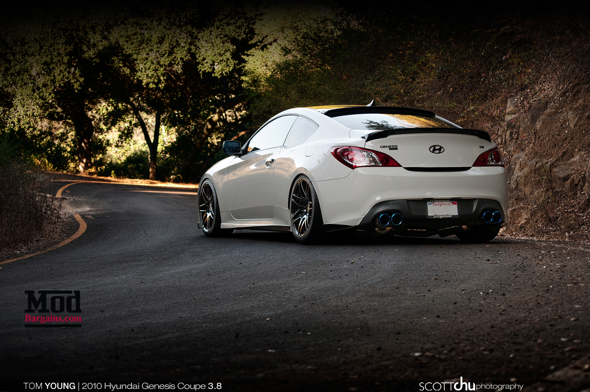 Hyundai Genesis Coupe w/ Forgestar F14 Wheels - Front 19x9 Rear 19x10