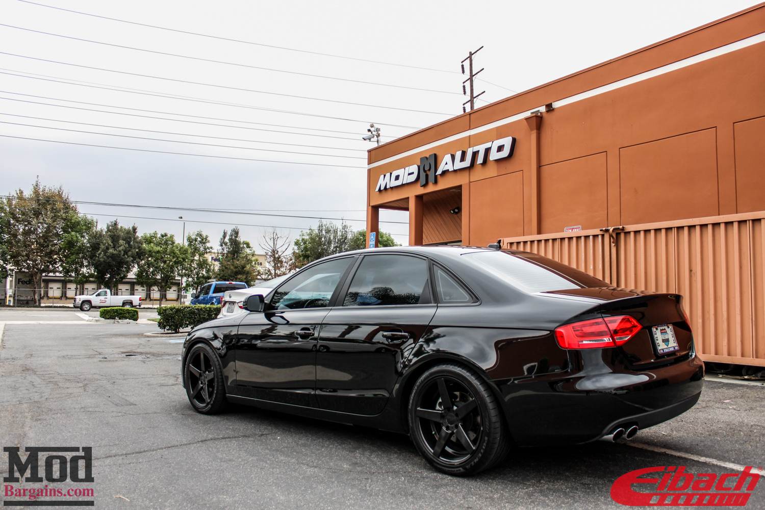 B8 Audi A4 lowered on Eibach Springs @ ModAuto