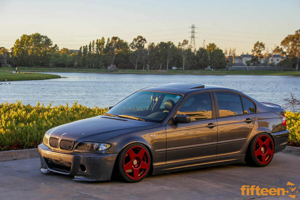 fifteen52 BMW E46 Sedan Tarmac RED 2
