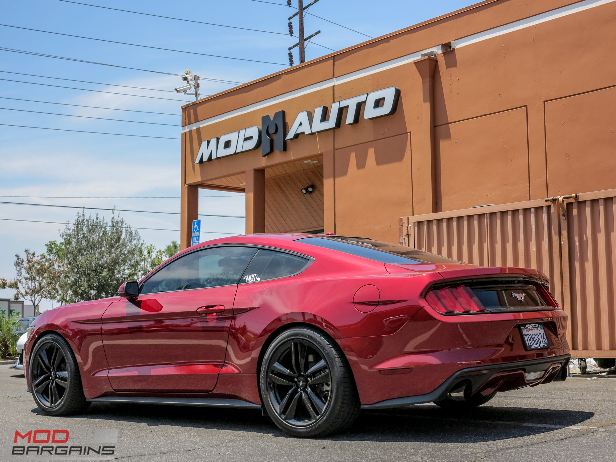 S550 Mustang EcoBoost fills out with H&R Spacers & Eibachs