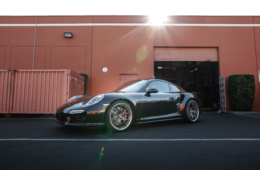 Porsche 991 911 turbo 2014 black eibach pro kit lowering springs DPE wheels