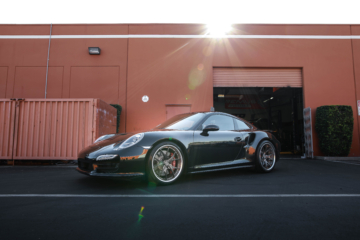 Porsche 991 911 turbo 2014 black eibach pro kit lowering springs DPE wheels