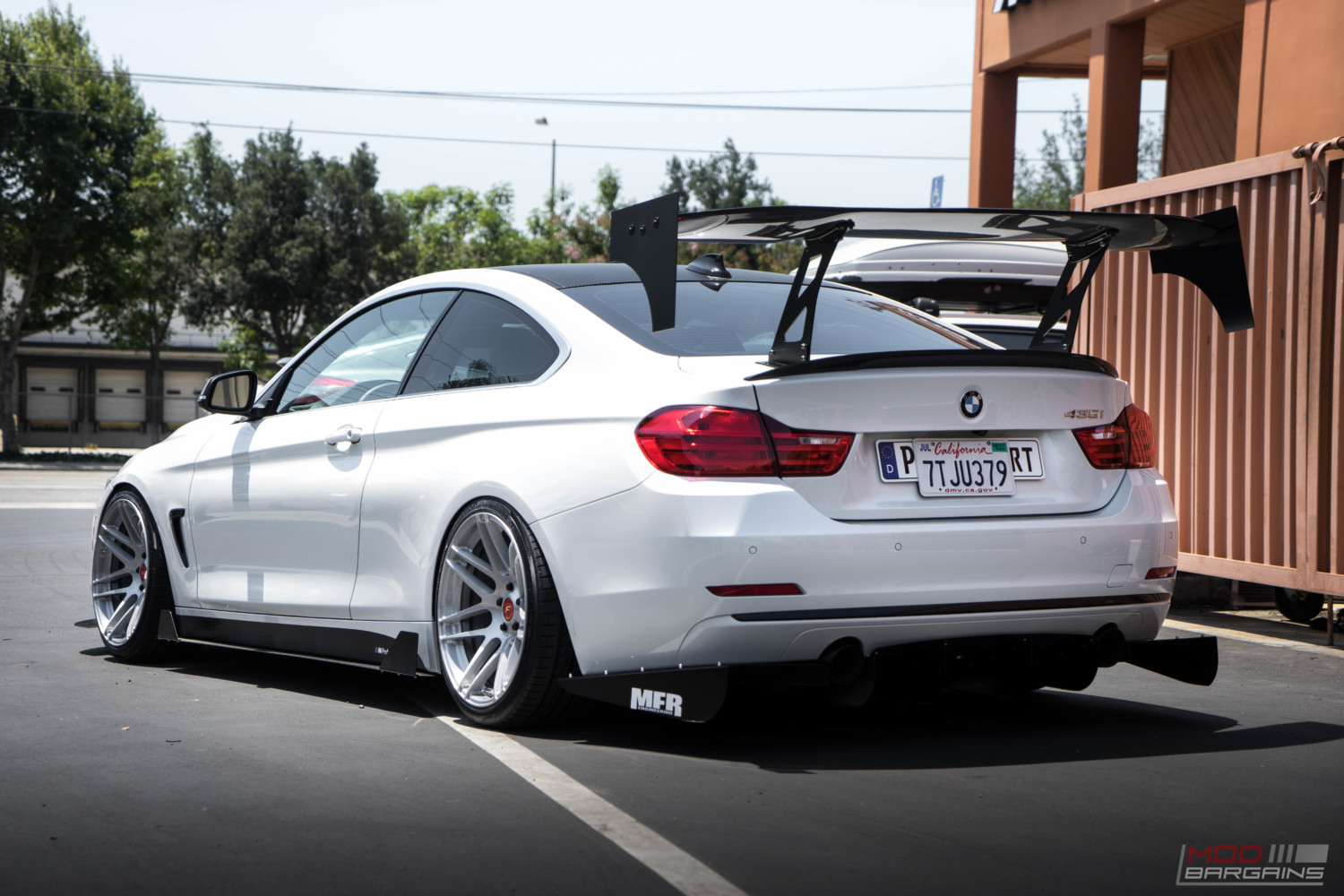 BMW F32 435i Alpine White BC Coilovers Stance slammed forgestar f14 