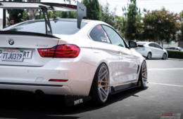 BMW F32 435i Alpine White BC Coilovers Stance slammed forgestar f14