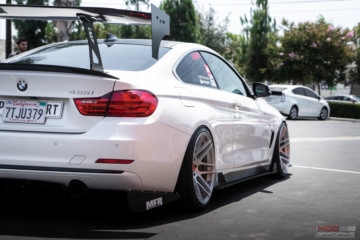 BMW F32 435i Alpine White BC Coilovers Stance slammed forgestar f14
