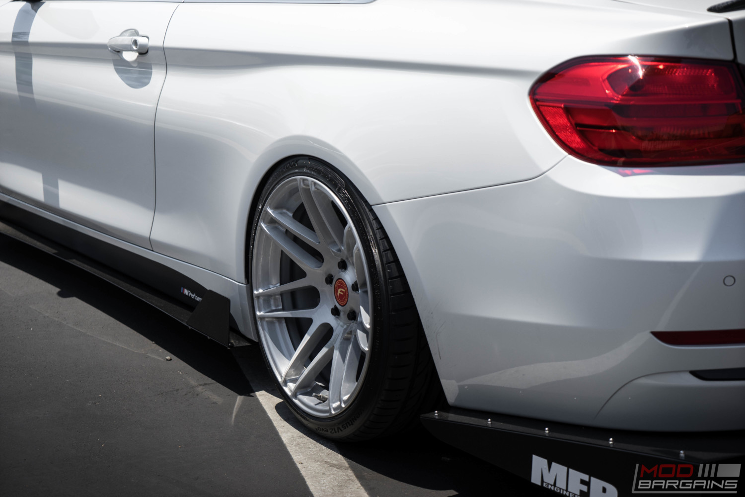 BMW F32 435i Alpine White BC Coilovers Stance slammed forgestar f14 