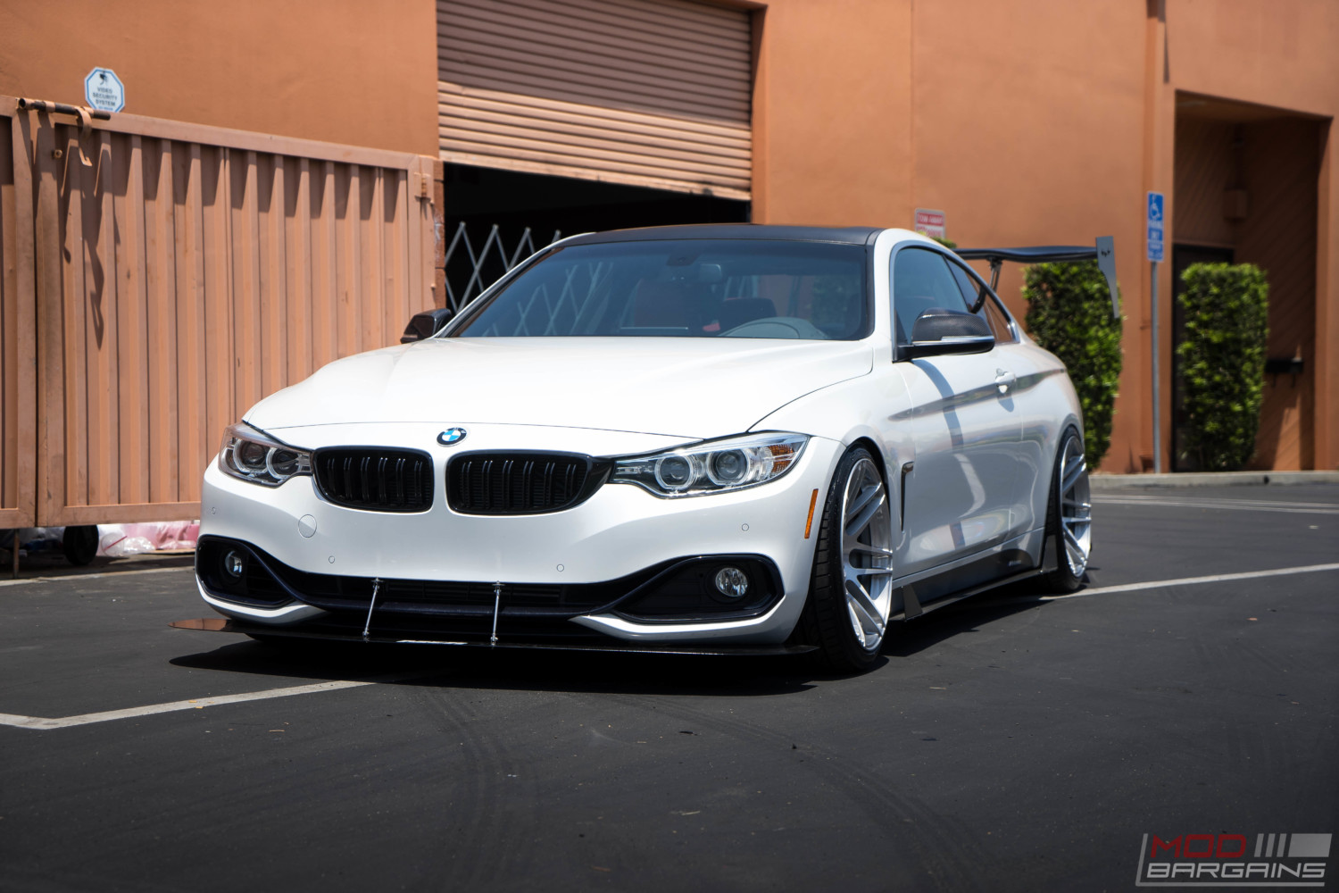 BMW F32 435i Alpine White BC Coilovers Stance slammed forgestar f14 