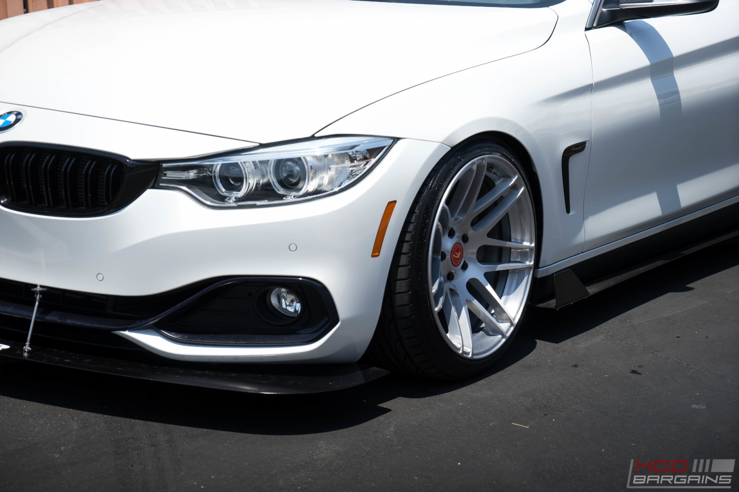 BMW F32 435i Alpine White BC Coilovers Stance slammed forgestar f14 