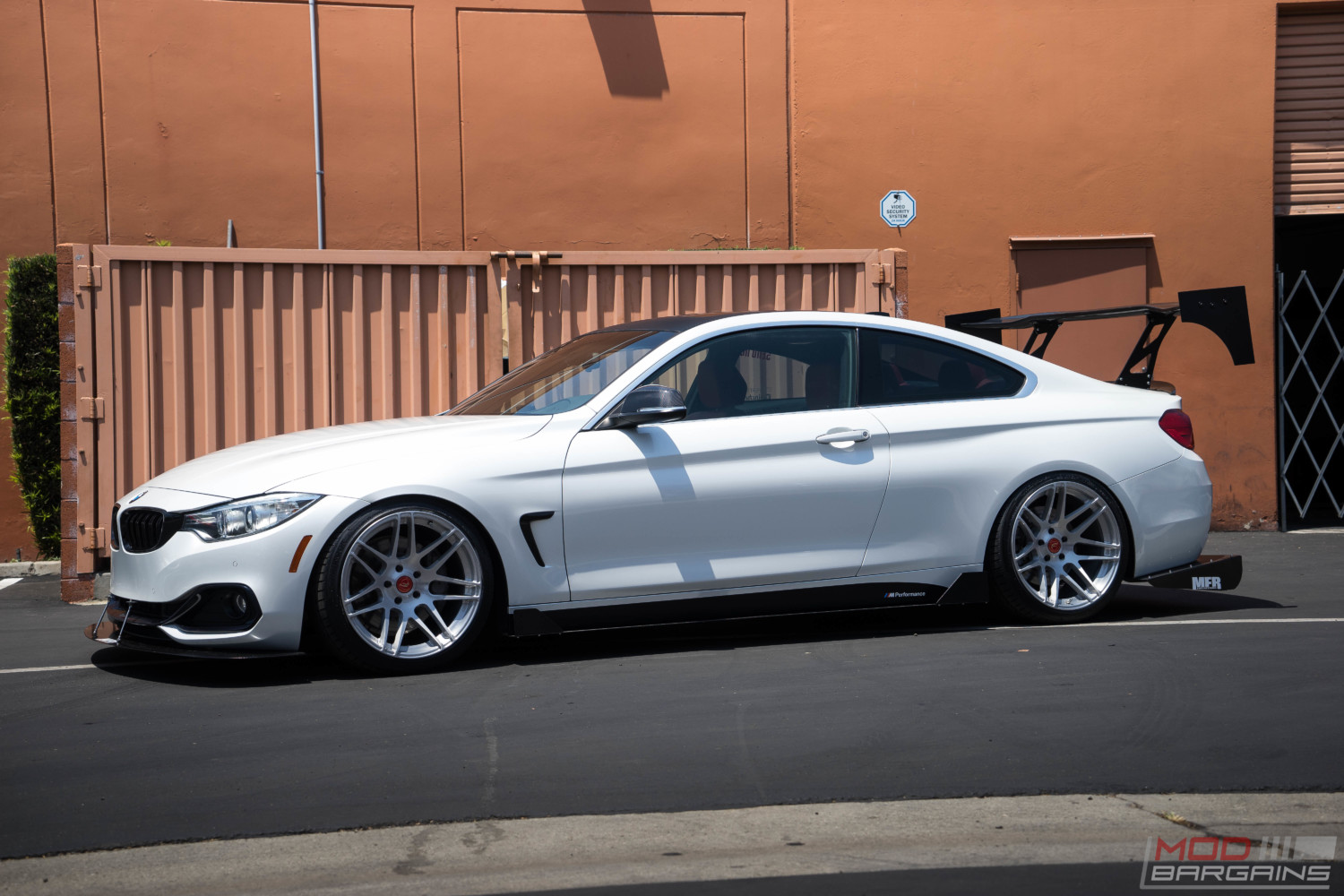 BMW F32 435i Alpine White BC Coilovers Stance slammed forgestar f14 