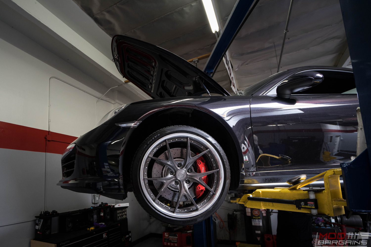 Porsche 991 911 turbo 2014 black eibach pro kit lowering springs DPE wheels