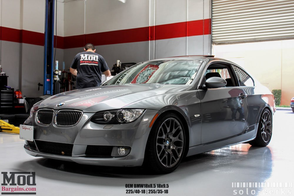 bmw e92 lowered solowerks modbargains coilovers