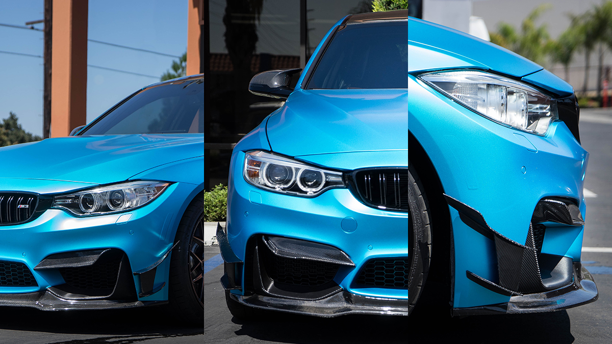 BMW F80 M3 vorsteiner morph auto design canards front upper valence design S GT