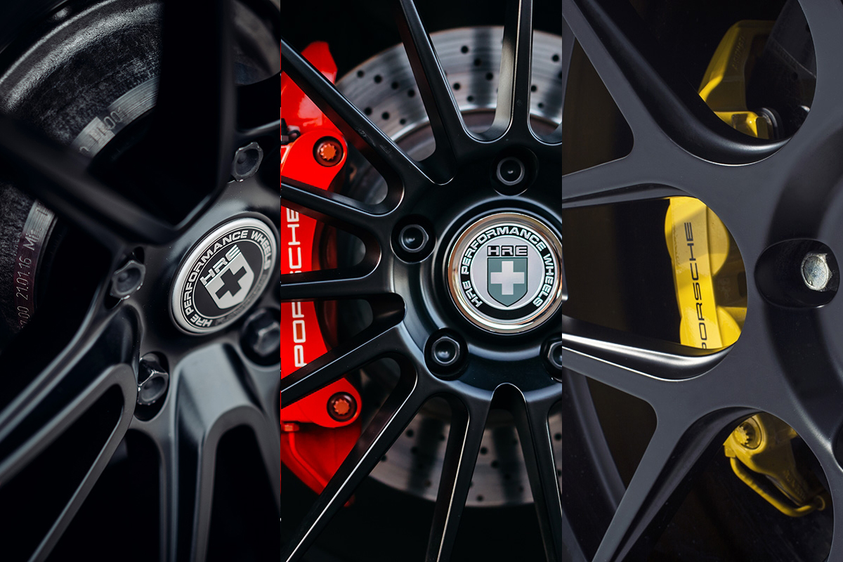 HRE Flow Form FF01 FF04 FF15 Tarmac Black Porsche Caliper