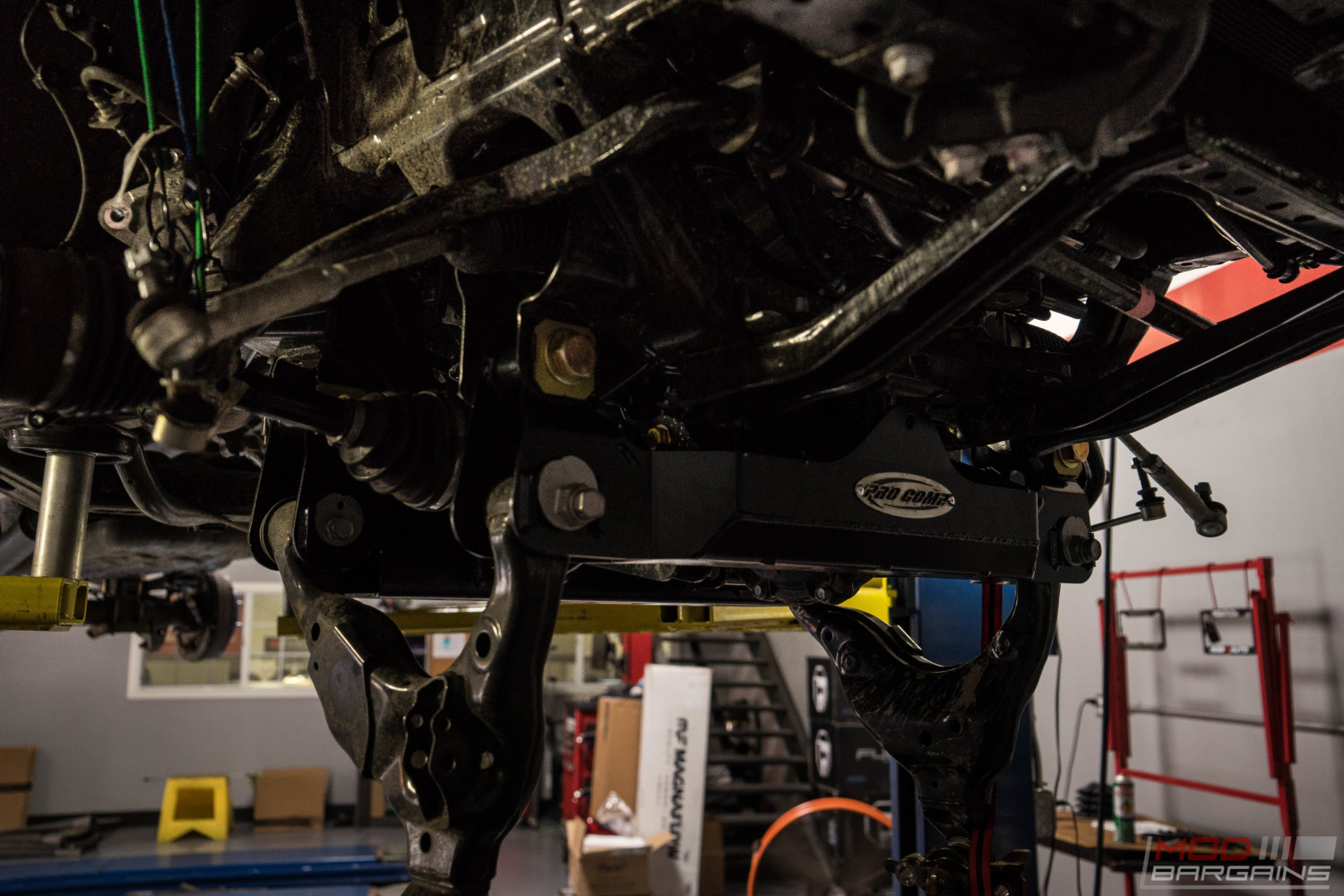 toyota tacoma murdered black trd offroad fuel offroad nitto trail grappler magnaflow exhaust pro comp lift kit diode dynamics LED