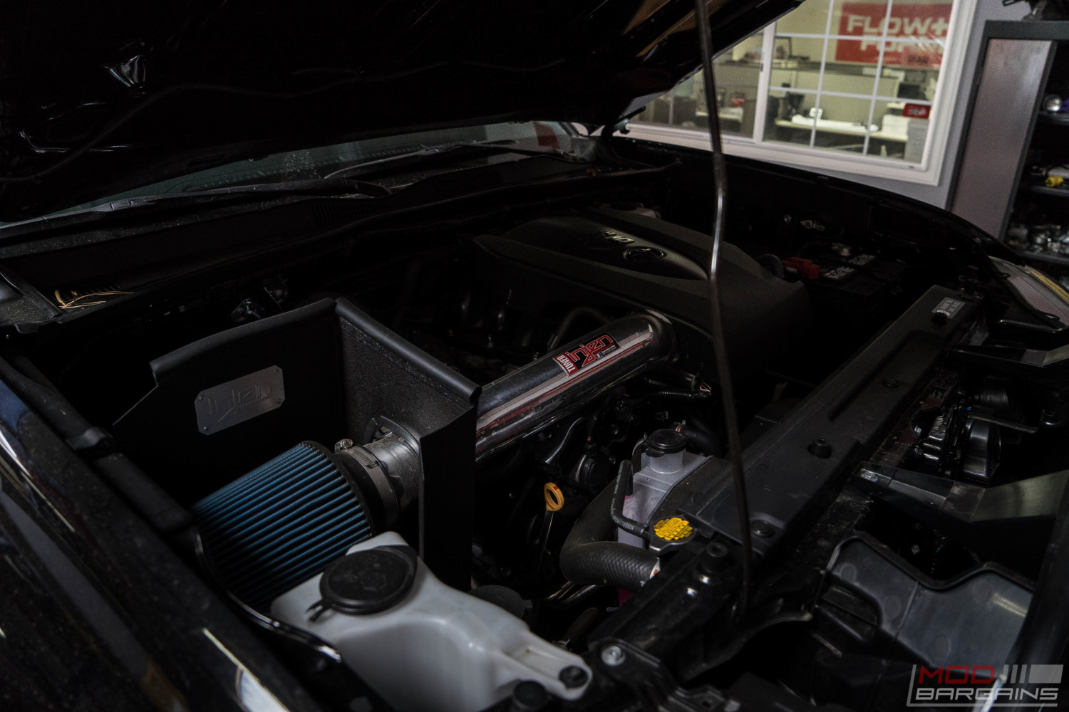 toyota tacoma murdered black trd offroad fuel offroad nitto trail grappler magnaflow exhaust pro comp lift kit diode dynamics LED