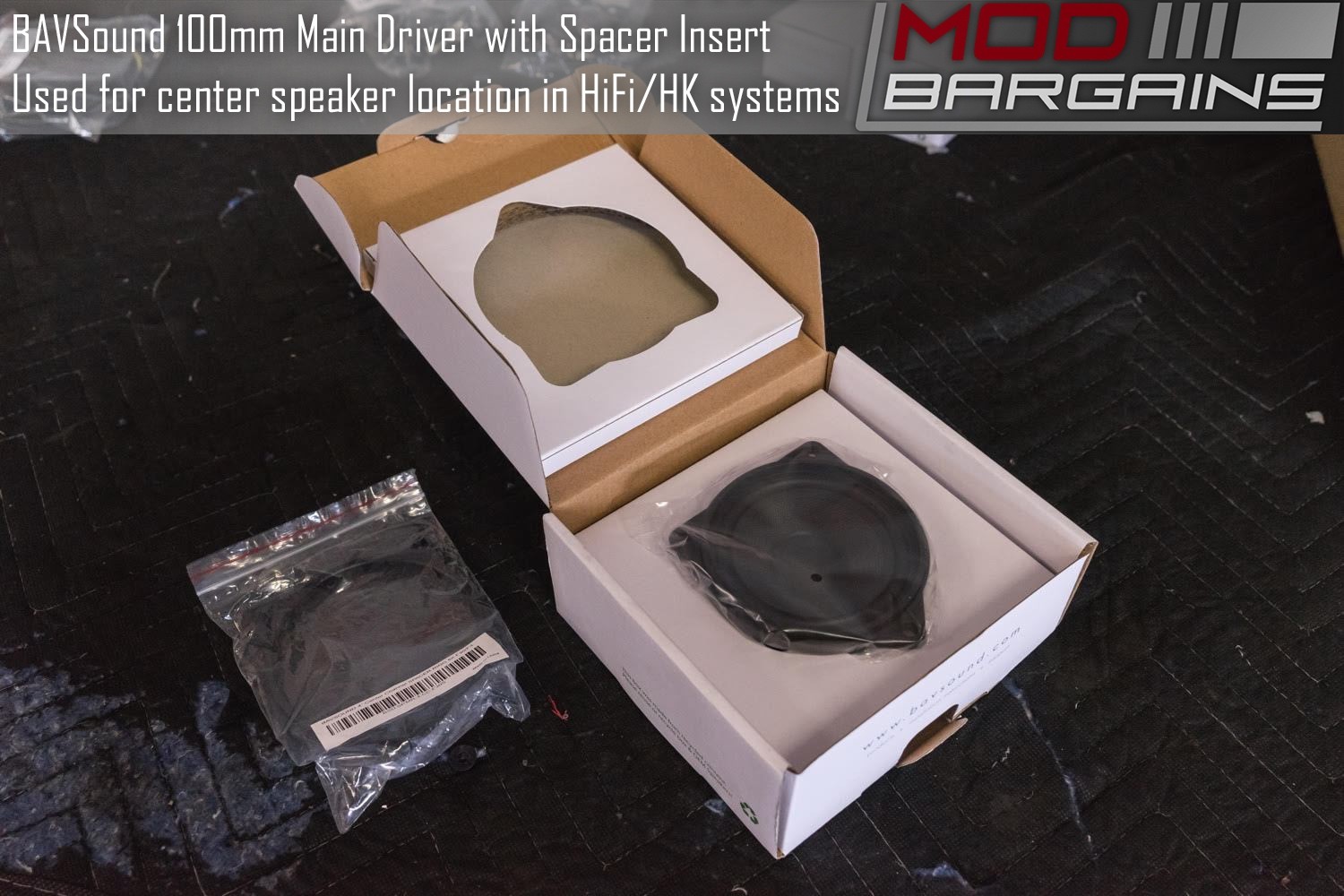 BAVSound Stage One 100mm Main Driver Sealed In Box with Spacer