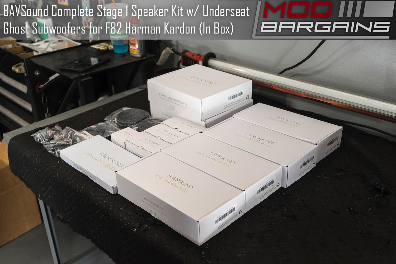 BABSound Stage One and Underseat Ghost Woofer Kit for BMW F82 M4