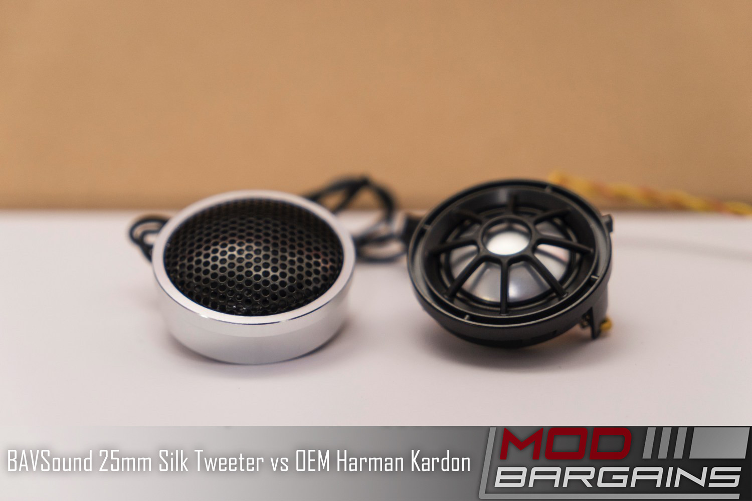 BAVSound Stage One 25mm Silk Tweeter Upgrade vs OEM Harmon Kardon