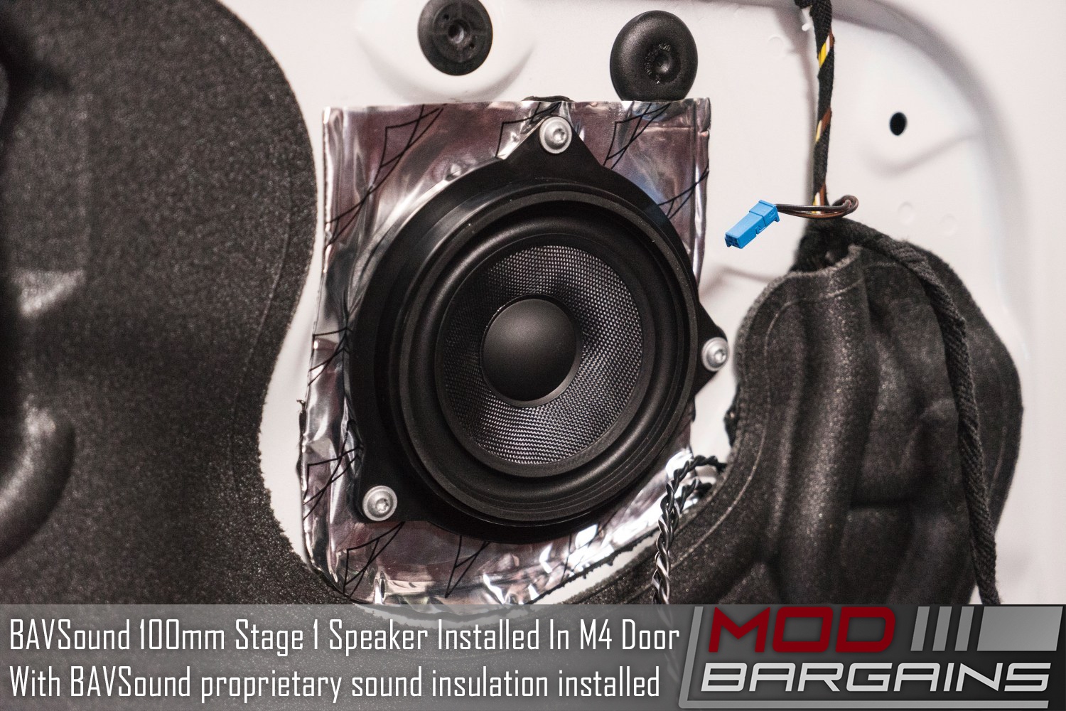 BAVSound Stage One Speaker Upgrade Installed in M4 Door with Sound Insulation