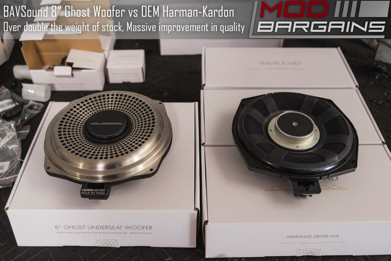 BAVSound Underseat Ghost Woofer V2 vs Harman Kardon