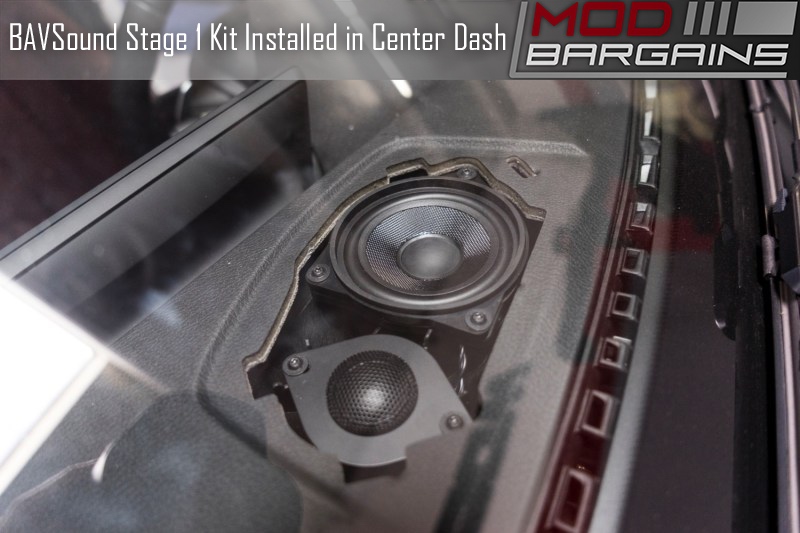 BAVSound Stage One Speaker Upgrade Coaxial Center Speakers Installed