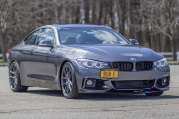 BMW 428i with m-sport front bumper on niche m-129 wheels with wagner intercooler
