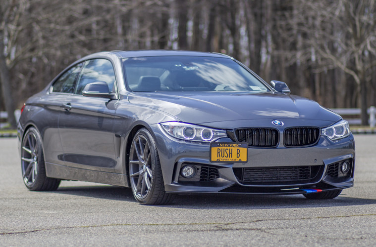 BMW 428i with m-sport front bumper on niche m-129 wheels with wagner intercooler