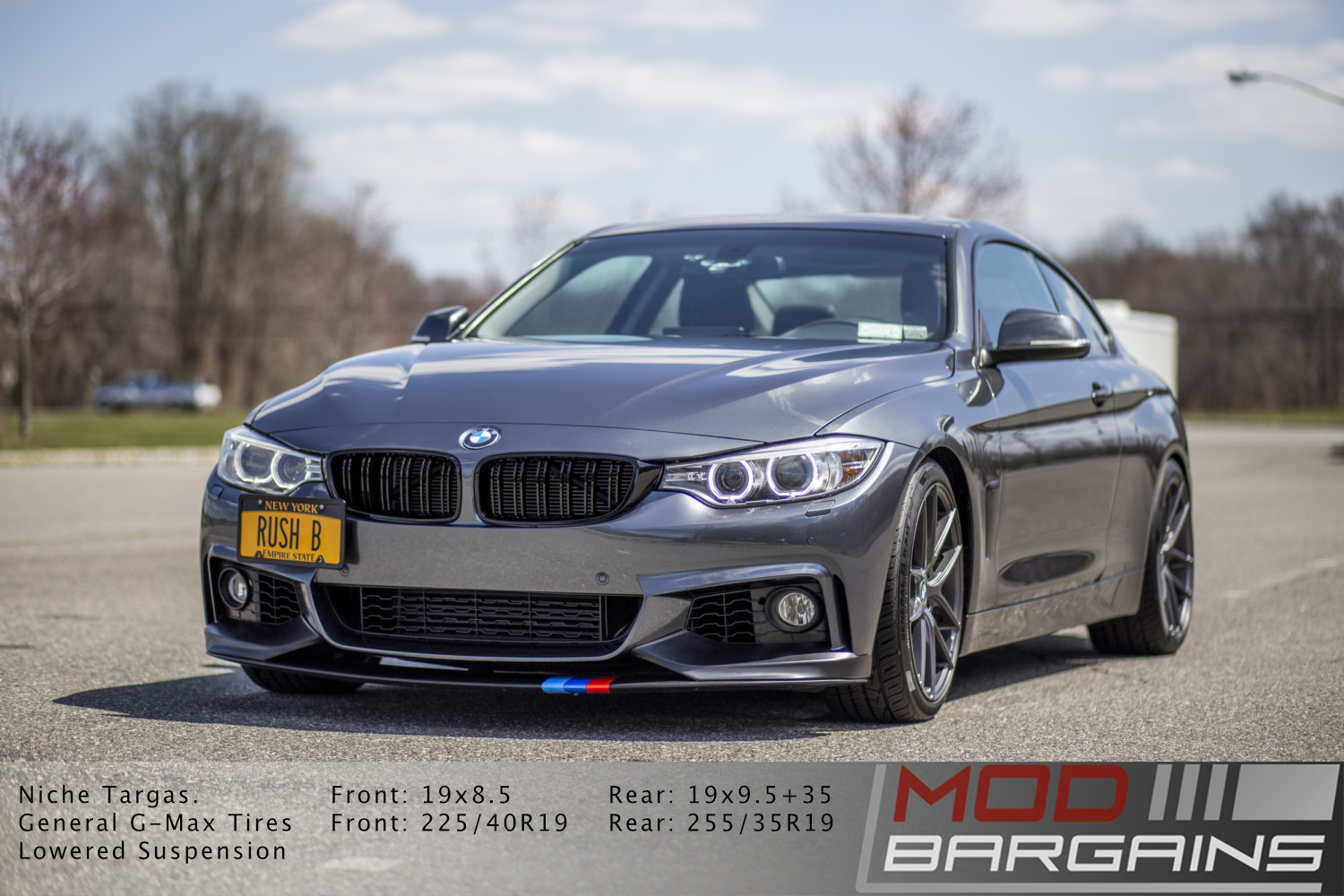 BMW 428i with m-sport front bumper and niche m-129 wheels