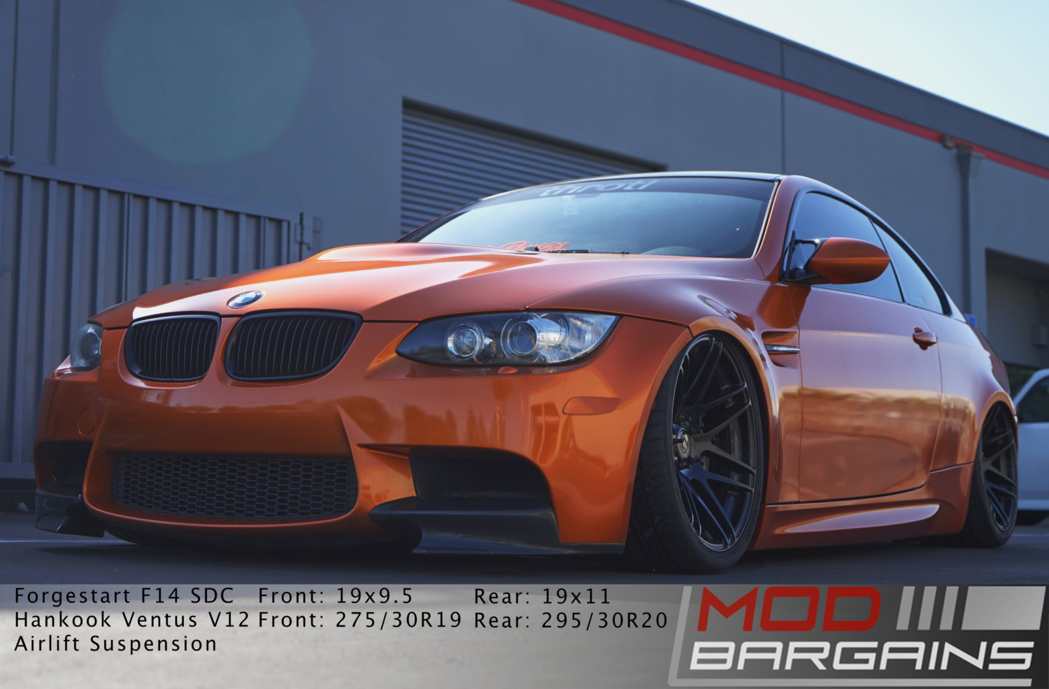 E92 M3, front end, Carbon Fiber, Forgestar, Bagged, Borla exhaust