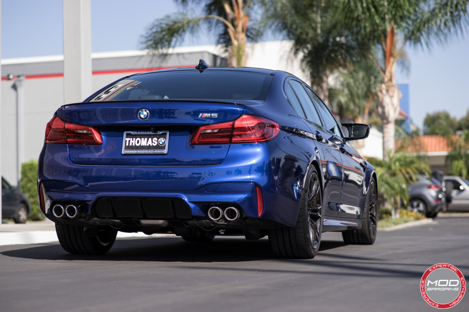 Marina Bay Blue F90 M5 on Vogtland Springs
