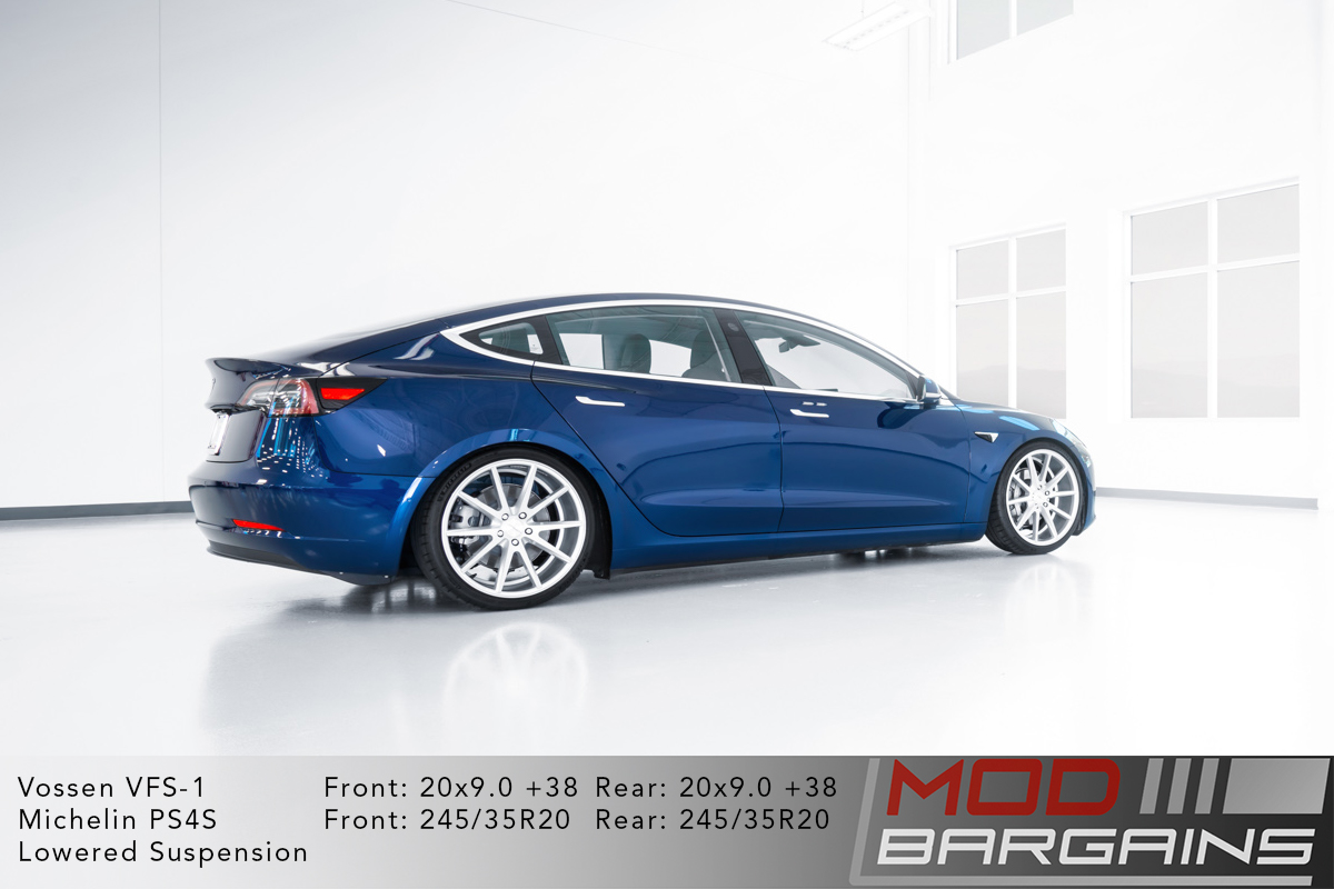 Tesla Model 3 on Vossen VFS-1 - 20x9.0 +38 front and rear