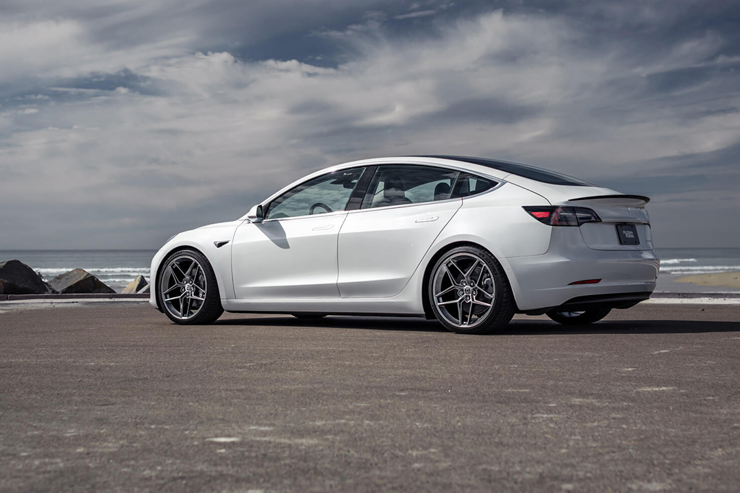 Tesla Model 3 on 20 inch HRE FF11 Wheels