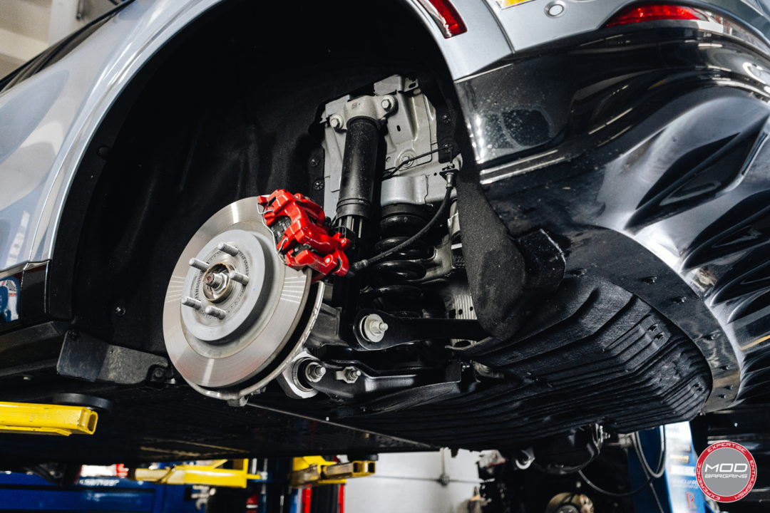Mustang Mach-E GT on Car Lift